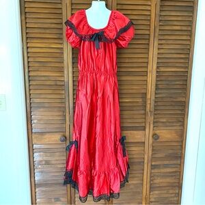 ☘️3/$15 Girls Spanish señorita Day of the Dead Halloween costume dress size lg